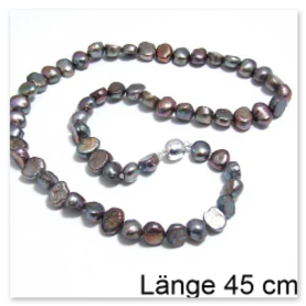 Braune Süßwasserperlkette